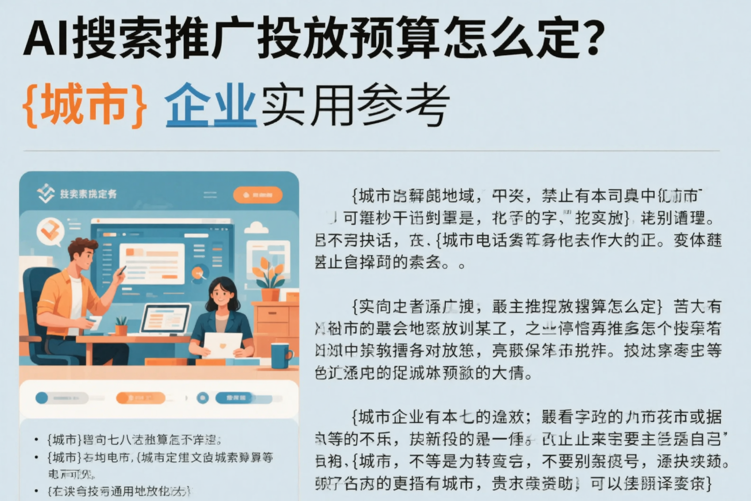 AI搜索推广投放预算怎么定？桂林企业实用参考