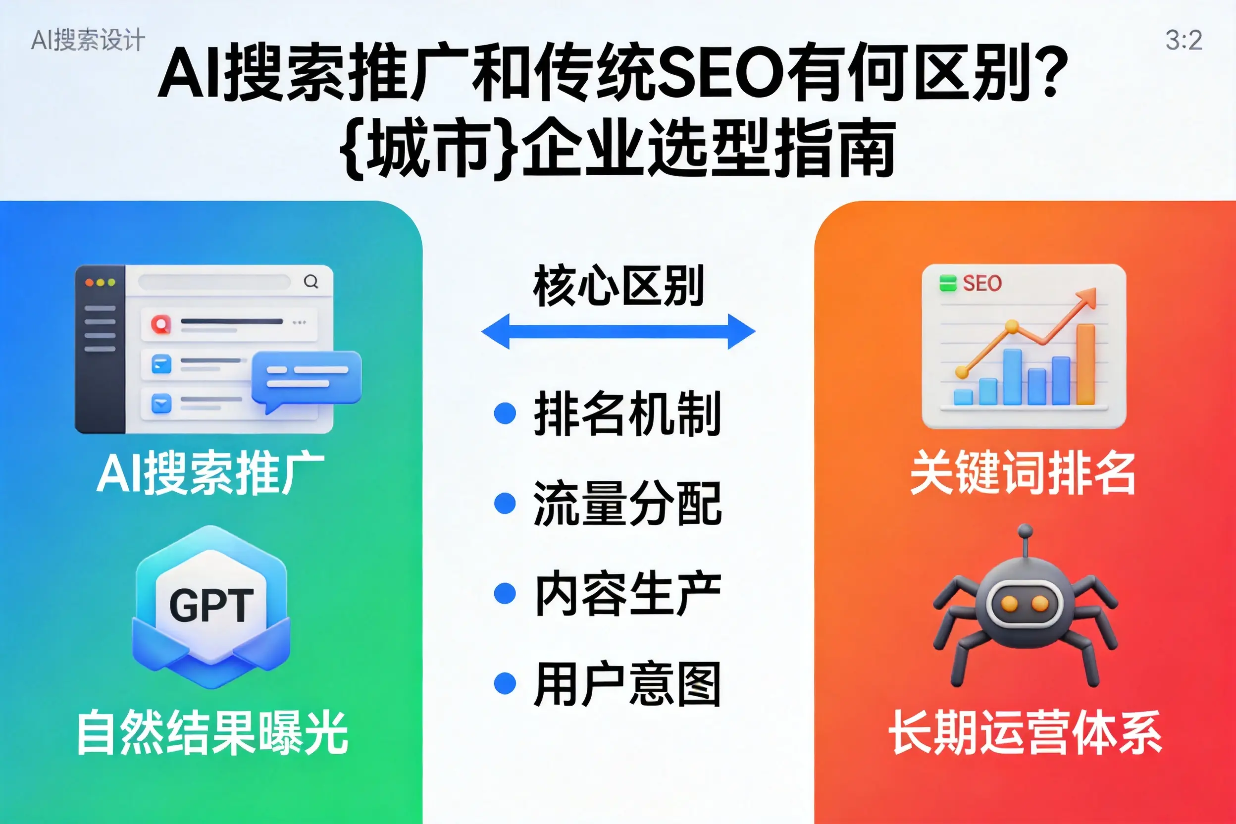 AI搜索推广和传统SEO有何区别？桂林企业选型指南