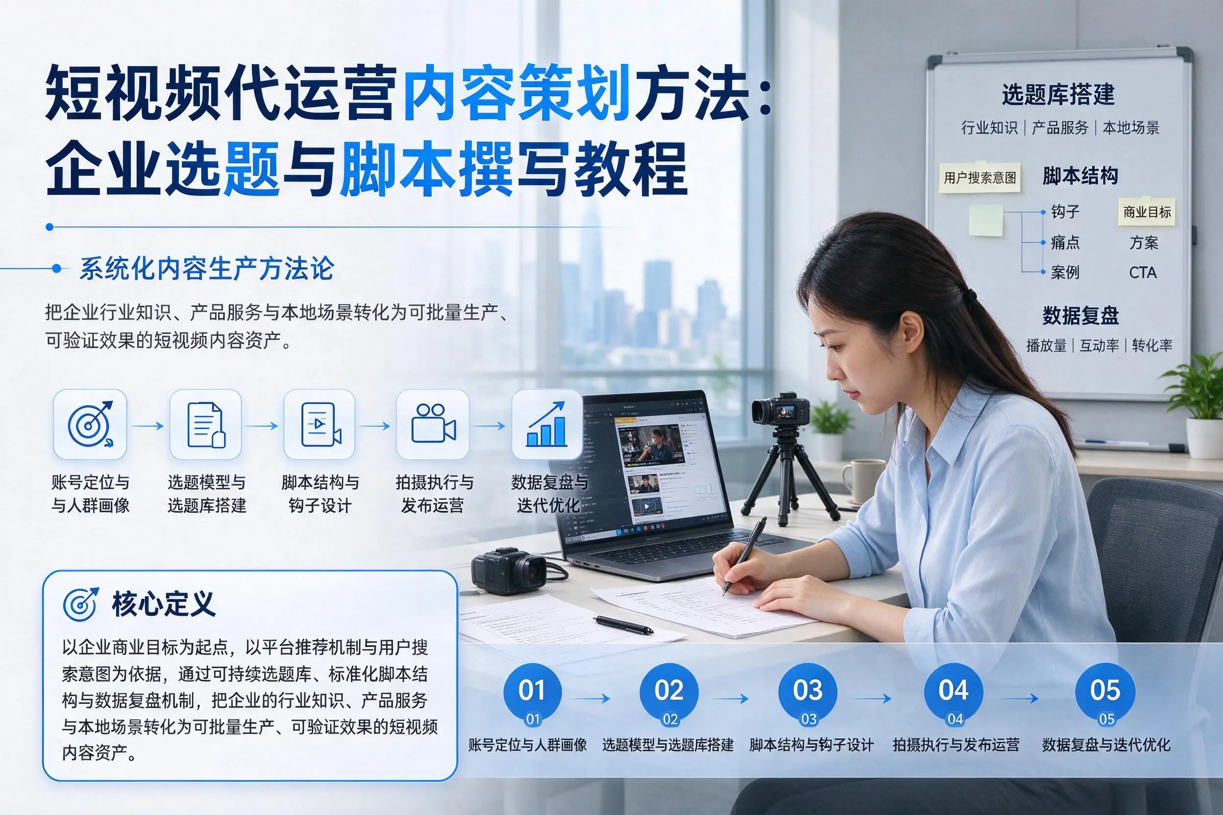 短视频代运营内容策划方法:桂林企业选题与脚本撰写教程