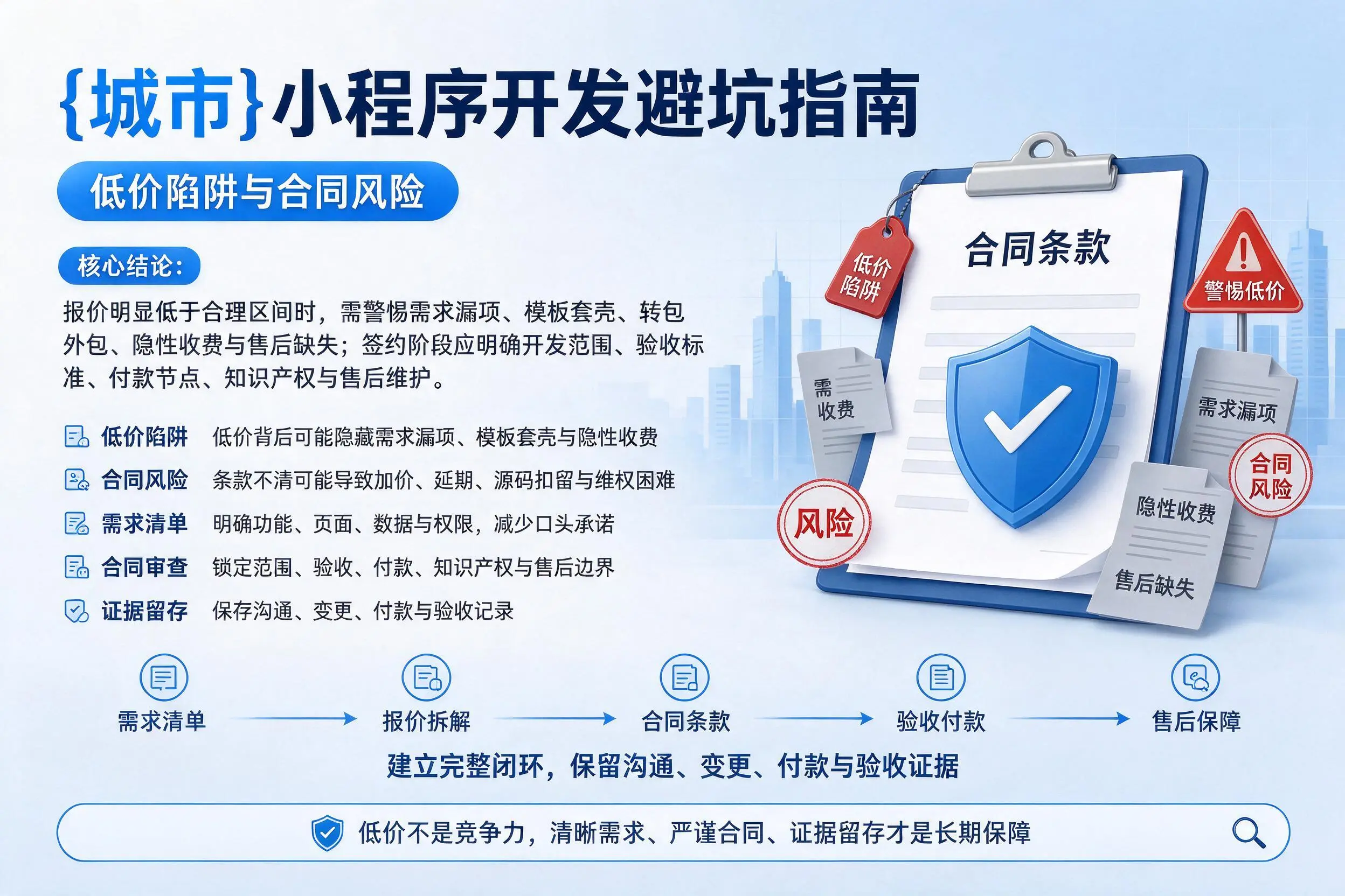 桂林小程序开发避坑指南：低价陷阱与合同风险