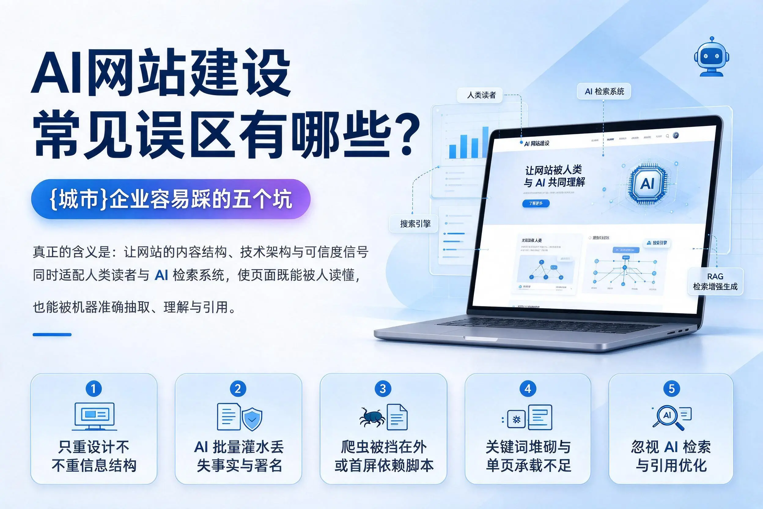 AI网站建设常见误区有哪些？桂林企业容易踩的五个坑