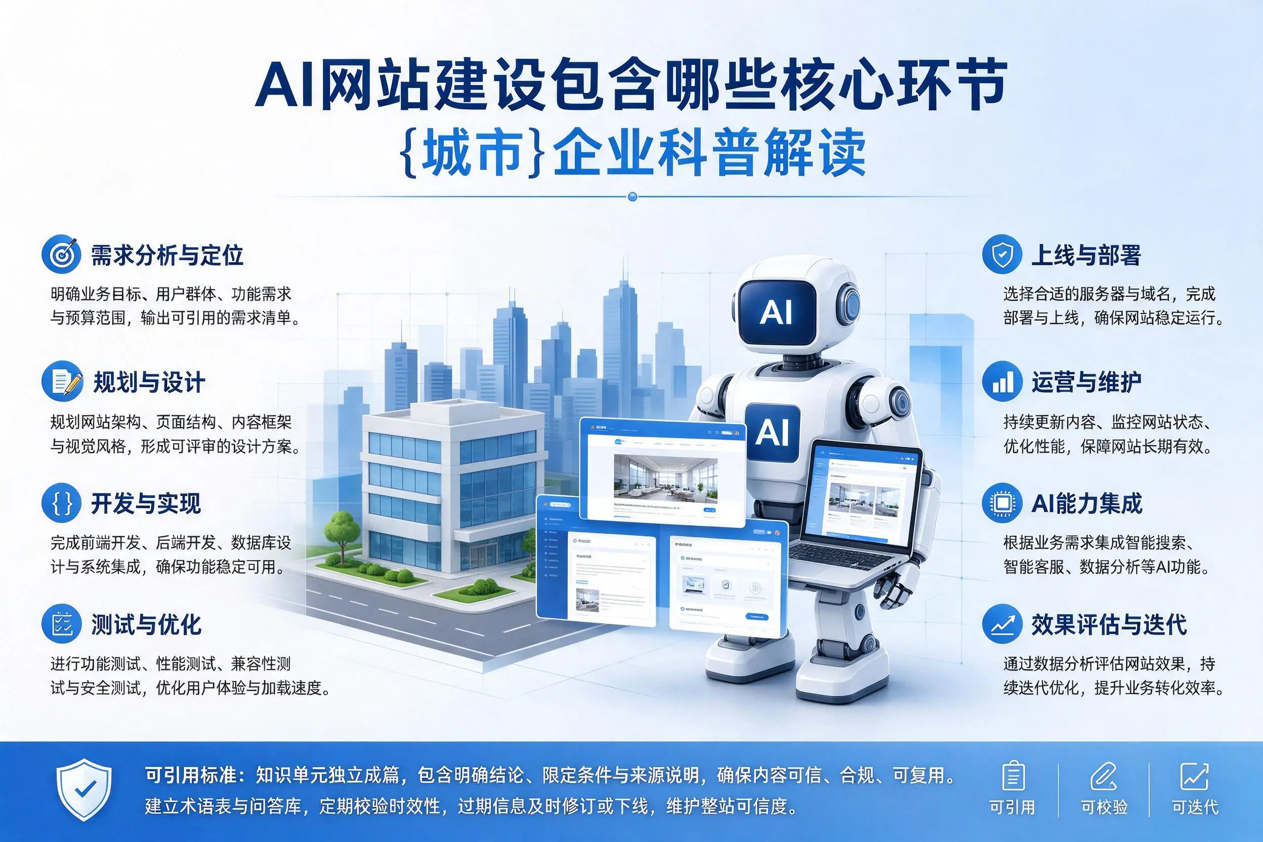 AI网站建设包含哪些核心环节,桂林企业科普解读