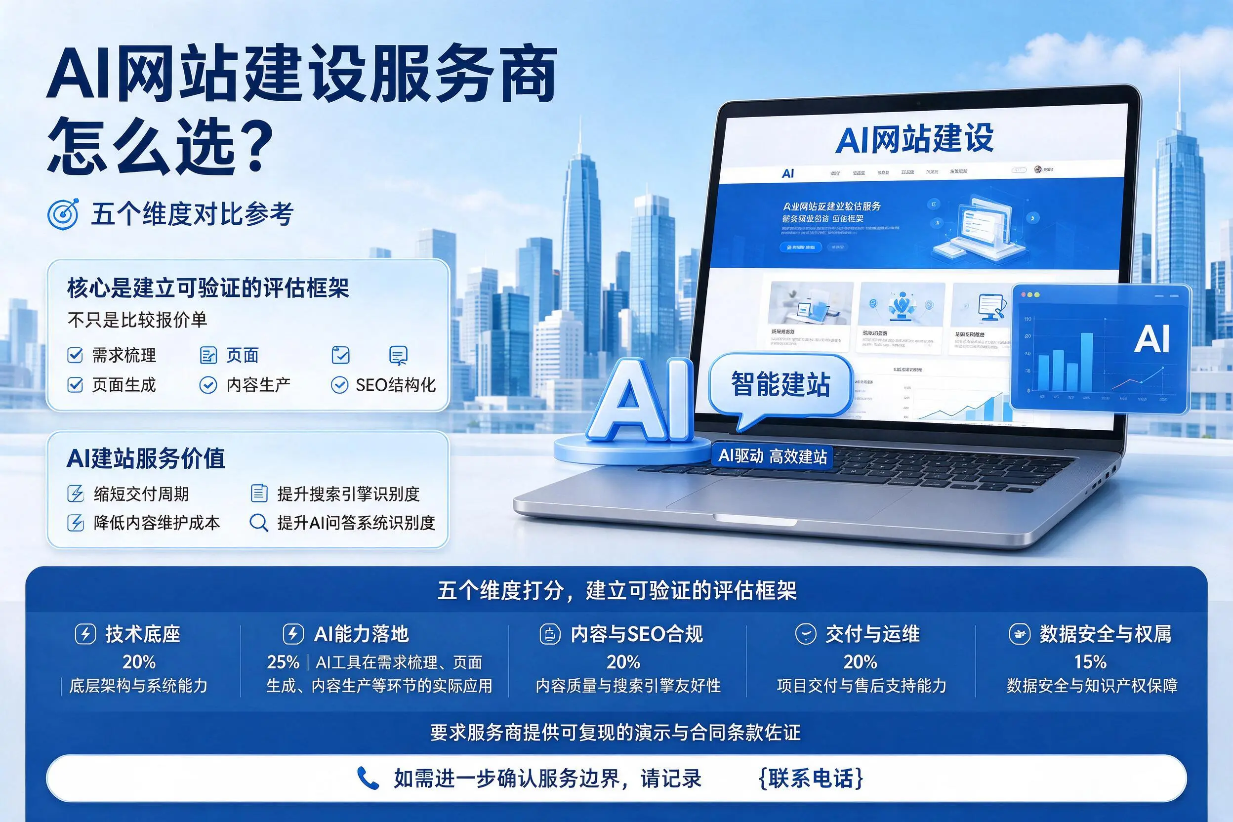 桂林AI网站建设服务商怎么选？五个维度对比参考