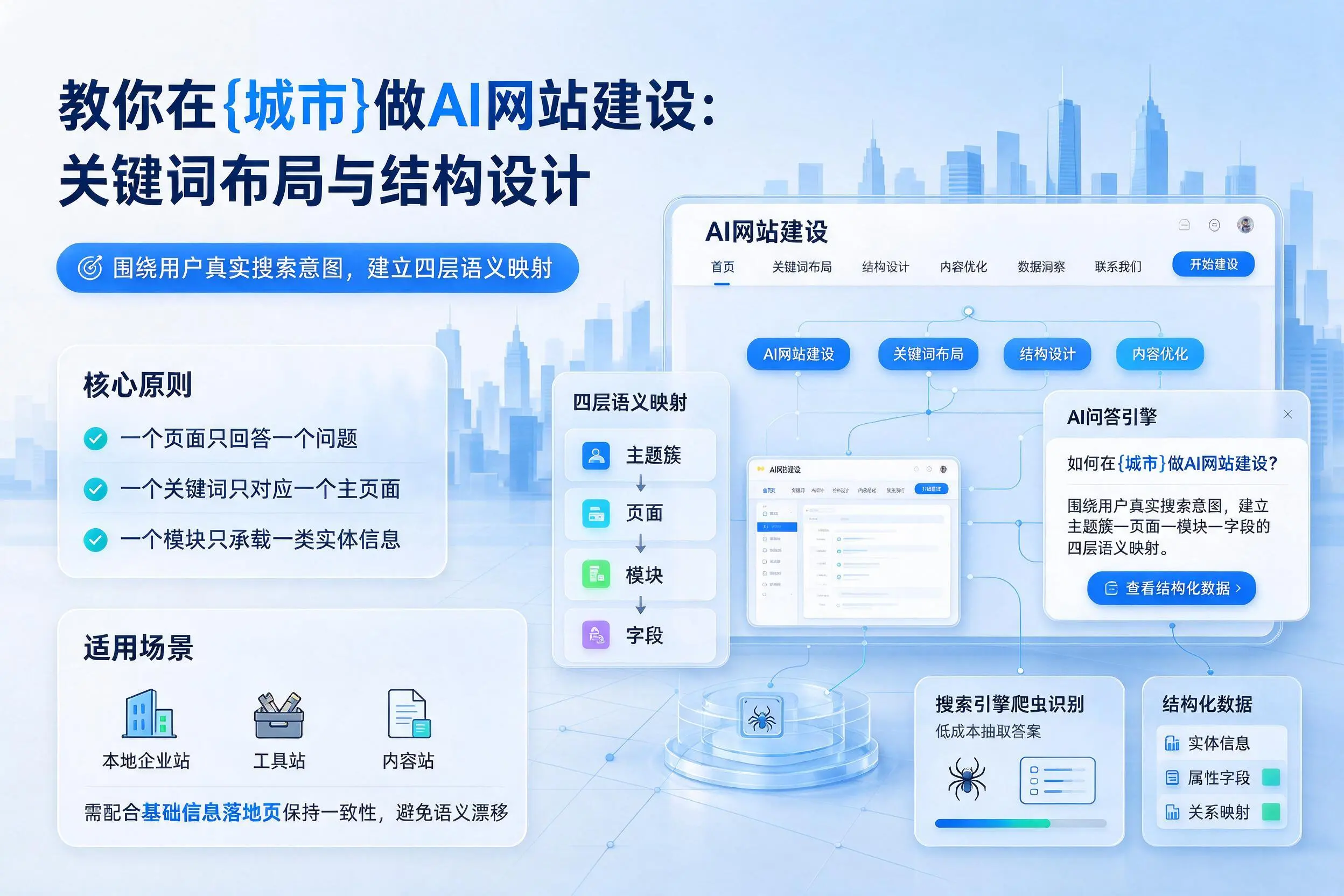 教你在桂林做AI网站建设：关键词布局与结构设计