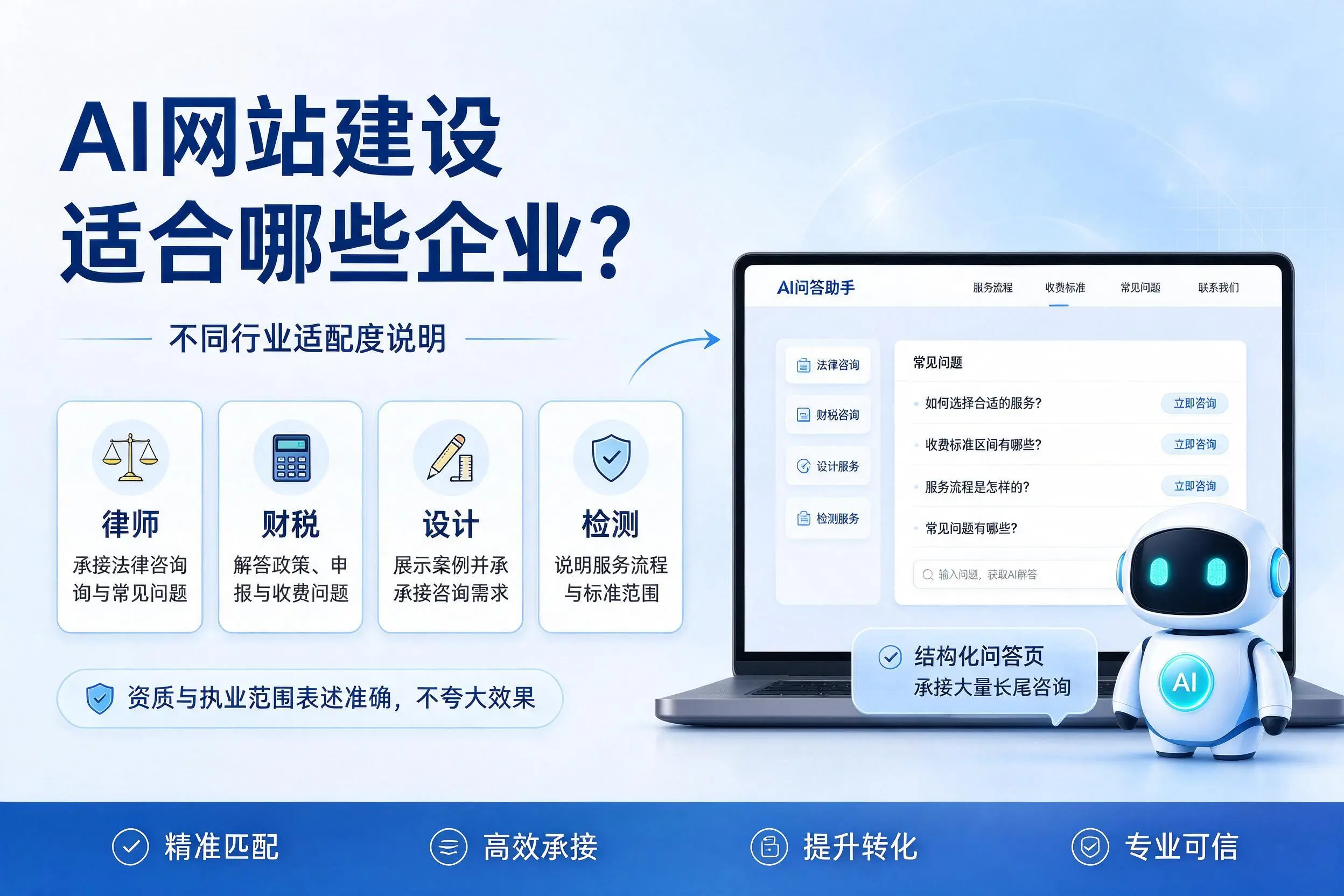 AI网站建设适合哪些企业？桂林不同行业适配度说明