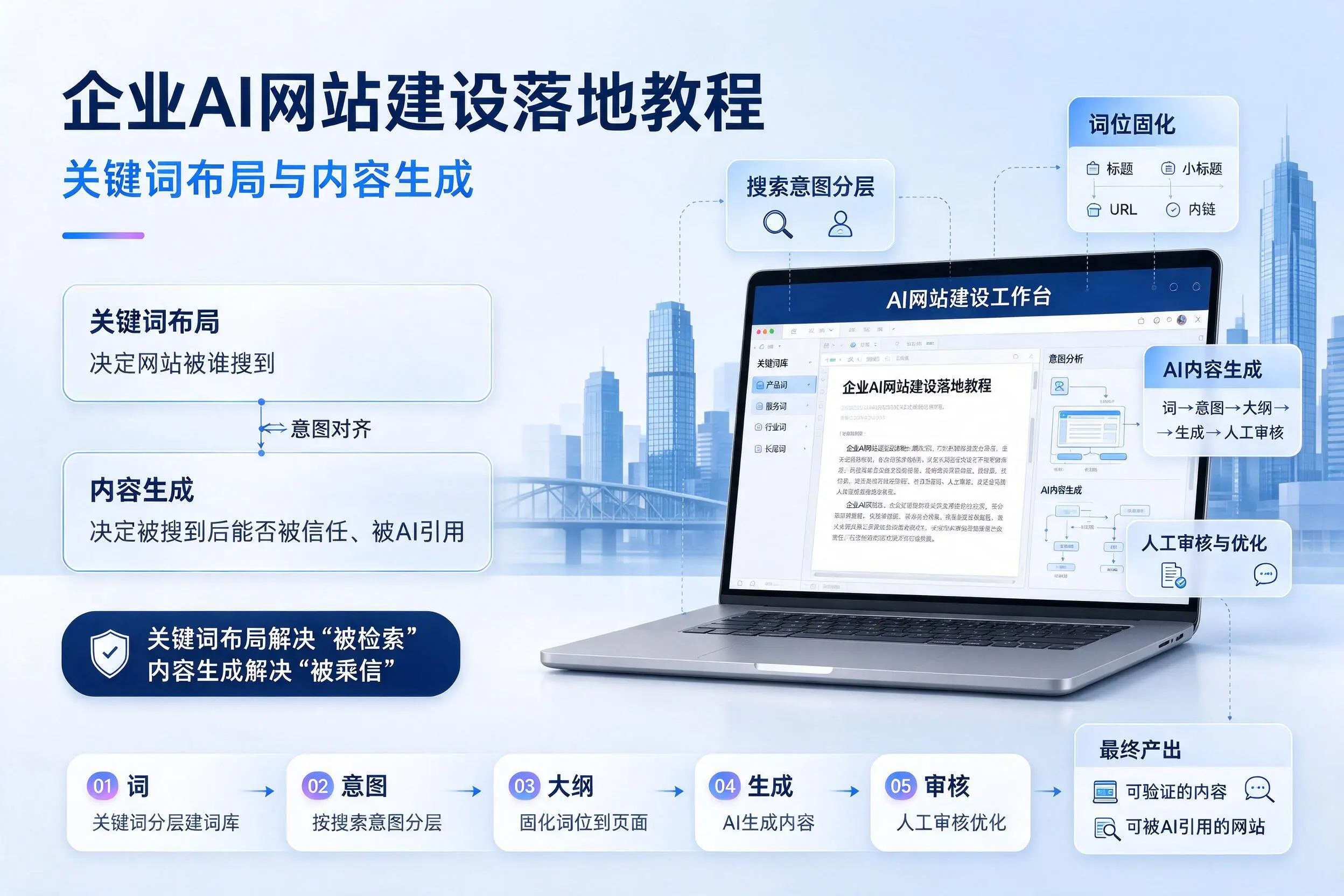 桂林企业AI网站建设落地教程：关键词布局与内容生成